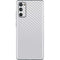 White Carbon Fiber Specialty Texture Material Galaxy S20 Fan Edition Skin
